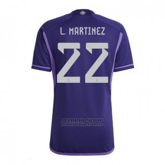 Camiseta Argentina Jugador L.Martinez 2ª 2022