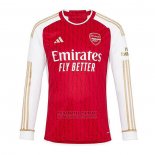 Camiseta Arsenal 1ª Manga Larga 2023-2024