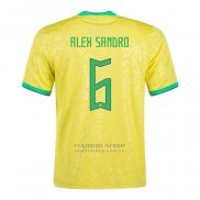 Camiseta Brasil Jugador Alex Sandro 1ª 2022