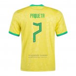 Camiseta Brasil Jugador Paqueta 1ª 2022