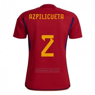 Camiseta Espana Jugador Azpilicueta 1ª 2022