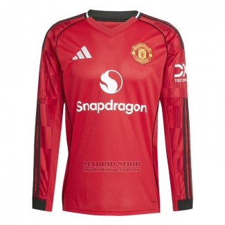 Camiseta Manchester United 1ª Manga Larga 2025-2026