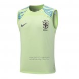 Camiseta de Entrenamiento Brasil Sin Mangas 2023-2024 Verde