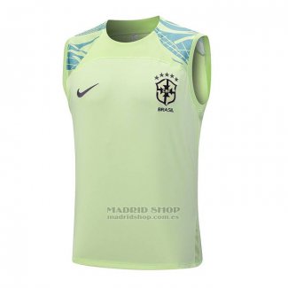 Camiseta de Entrenamiento Brasil Sin Mangas 2023-2024 Verde