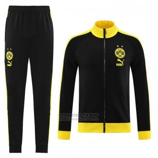 Chandal de Chaqueta del Borussia Dortmund 2023-2024 Negro