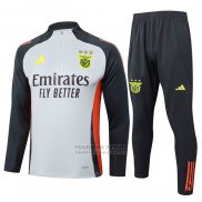 Chandal de Sudadera del Benfica 2024-2025 Gris