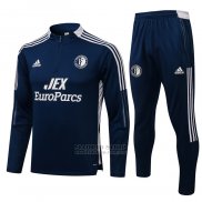 Chandal de Sudadera del Feyenoord 2021-2022 Azul