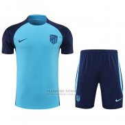 Chandal del Atletico Madrid Manga Corta 2022-2023 Azul - Pantalon Corto