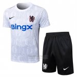 Chandal del Chelsea Manga Corta 2025-2026 Blanco - Pantalon Corto