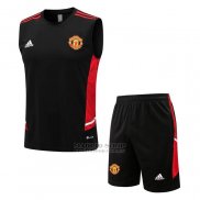 Chandal del Manchester United Sin Mangas 2022-2023 Negro