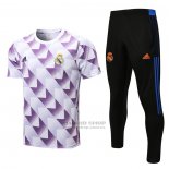 Chandal del Real Madrid Manga Corta 2022-2023 Blanco y Purpura