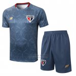 Chandal del Sao Paulo Manga Corta 2025-2026 Azul Gris - Pantalon Corto