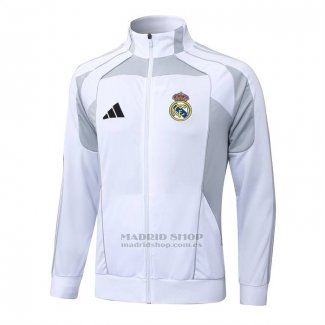 Chaqueta del Real Madrid 2025-2026 Blanco Gris