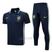 Conjunto Polo del Brasil 2022-2023 Azul Oscuro