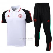 Conjunto Polo del Manchester United 2023-2024 Blanco