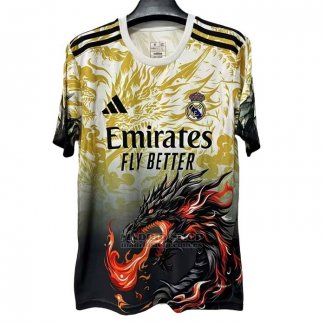 Tailandia Camiseta Real Madrid Dragon 2025-2026 Amarillo