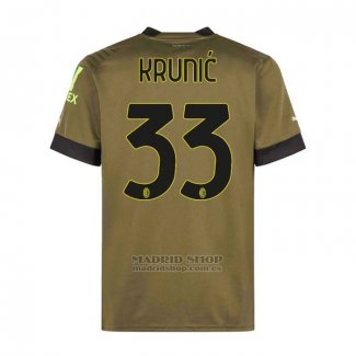 Camiseta AC Milan Jugador Krunic 3ª 2022-2023