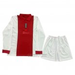 Camiseta Ajax Anniversary Manga Larga Nino 2024-2025