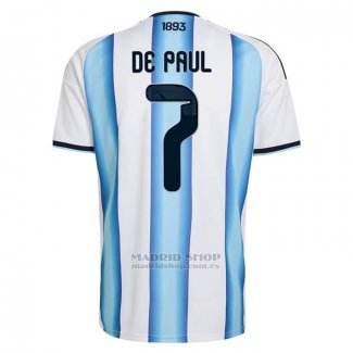 Camiseta Argentina Jugador Rodrigo De Paul 1ª 2026