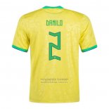 Camiseta Brasil Jugador Danilo 1ª 2022
