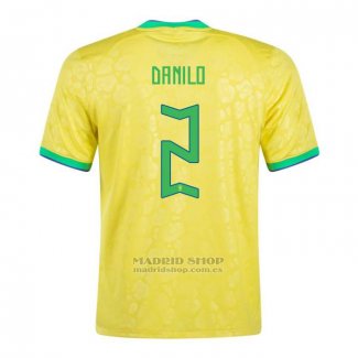 Camiseta Brasil Jugador Danilo 1ª 2022