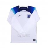 Camiseta Inglaterra 1ª Manga Larga 2022