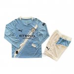 Camiseta Manchester City 1ª Manga Larga Nino 2025-2026