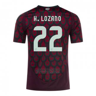 Camiseta Mexico Jugador H.Lozano 2ª 2024