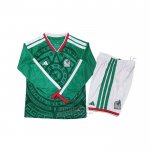 Camiseta Mexico 1ª Manga Larga Nino 2026