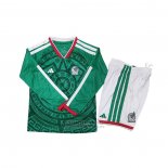 Camiseta Mexico 1ª Manga Larga Nino 2026