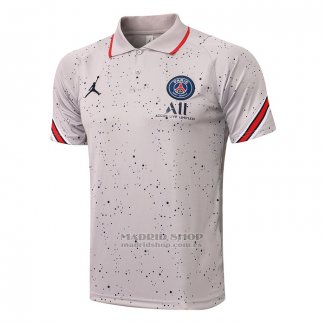 Polo Paris Saint-Germain Jordan 2021-2022 Gris