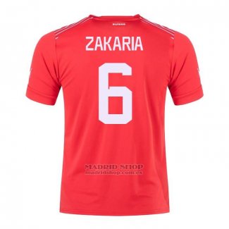 Camiseta Suiza Jugador Zakaria 1ª 2022