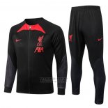 Chandal de Chaqueta del Liverpool Nino 2022-2023 Negro