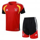 Chandal del Alemania Manga Corta 2025-2026 Rojo - Pantalon Corto