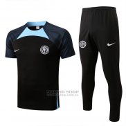 Chandal del Inter Milan Manga Corta 2022-2023 Negro