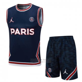 Chandal del Paris Saint-Germain Jordan Sin Mangas 2023-2024 Azul