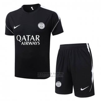 Chandal del Paris Saint-Germain Manga Corta 2026-2027 Negro - Pantalon Corto