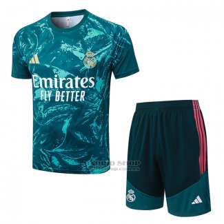 Chandal del Real Madrid Manga Corta 2026-2027 Verde - Pantalon Corto