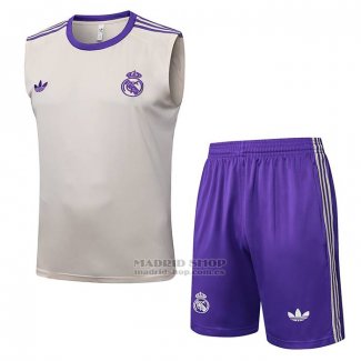Chandal del Real Madrid Sin Mangas 2025-2026 Amarillo