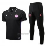 Conjunto Polo del Paris Saint-Germain Jordan 2022-2023 Negro