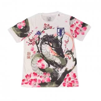Tailandia Camiseta Japon Dragon 2025-2026 Blanco Rosa
