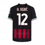 Camiseta AC Milan Jugador A.Rebic 1ª 2022-2023
