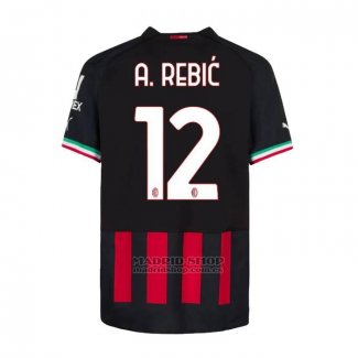 Camiseta AC Milan Jugador A.Rebic 1ª 2022-2023