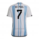 Camiseta Argentina Jugador De Paul 1ª 2022