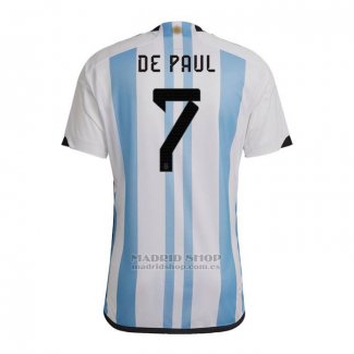 Camiseta Argentina Jugador De Paul 1ª 2022