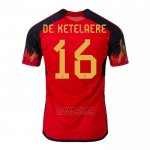 Camiseta Belgica Jugador De Ketelaere 1ª 2022