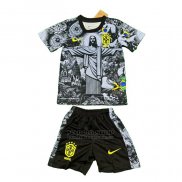 Camiseta Brasil Jesus Nino 2024-2025 Negro