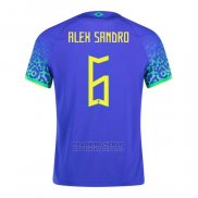 Camiseta Brasil Jugador Alex Sandro 2ª 2022
