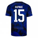 Camiseta Estados Unidos Jugador Rapinoe 2ª 2022