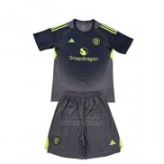 Camiseta Manchester United Portero 2ª Nino 2025-2026 Negro